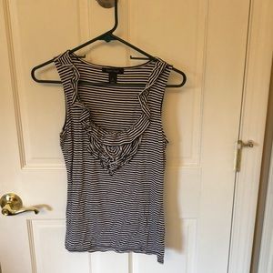 White House black market scoop neck tank, size S